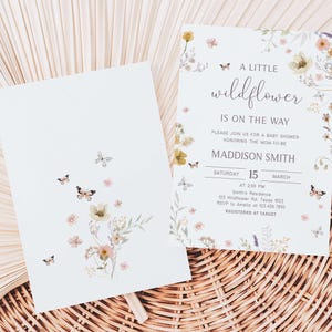 A Little Wildflower Baby Shower Invite