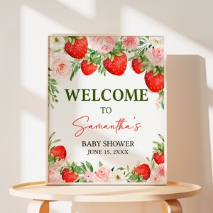 Strawberry Welcome Sign