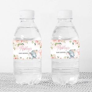 a bottle of water with a label on it