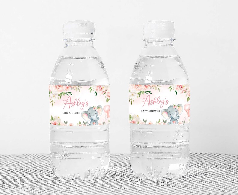 a bottle of water with a label on it