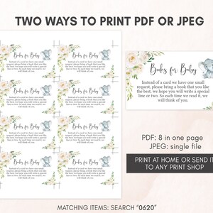 two ways to print for a baby shower