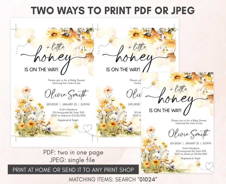 two ways to print a wedding card or save the date card