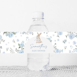 Boy Bunny Bottle Labels