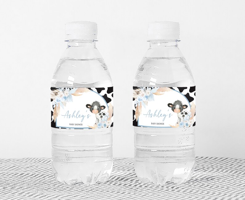 a couple of water bottles sitting on top of a table