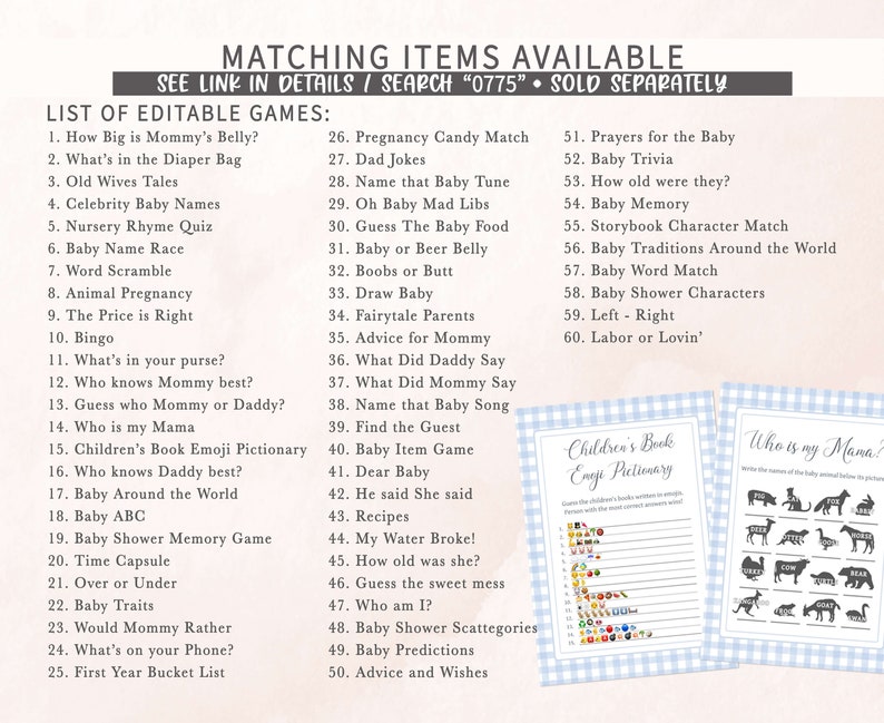 Classic Gingham Games Bundle