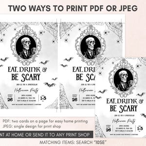 Halloween Party Invitation Template