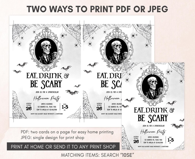 Halloween Party Invitation Template