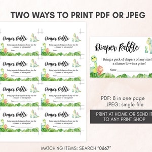two ways to print a paper raffle coup