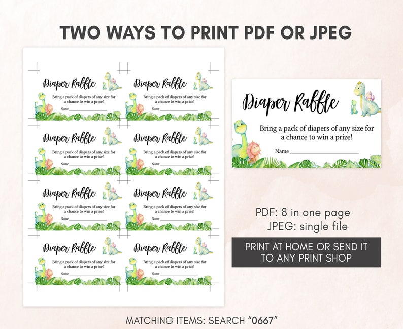 two ways to print a paper raffle coup