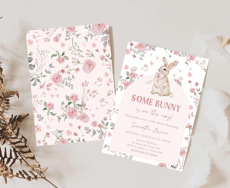 Girl Bunny Invite