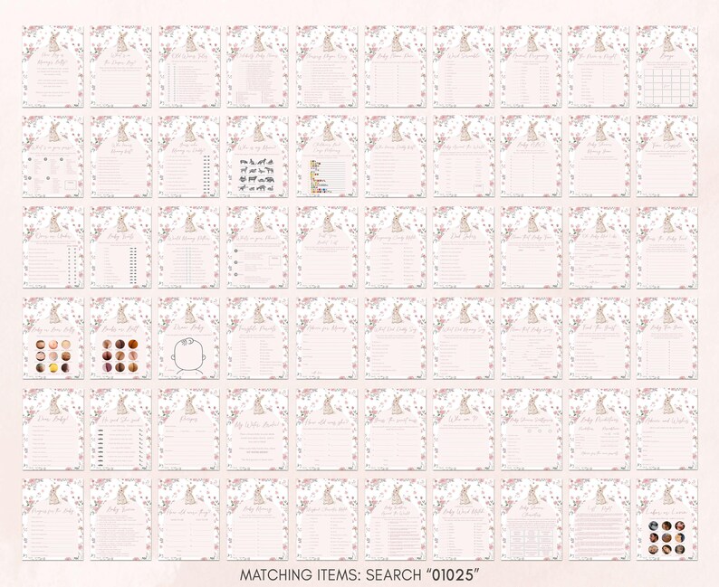 Somebunny Baby Shower Game Pack