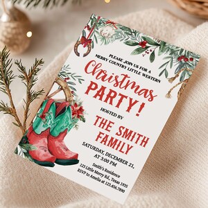 Country Christmas Invitation