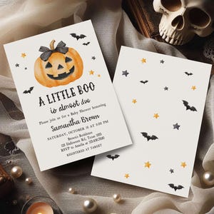 A Little Boo Baby Shower Invite