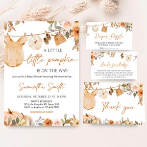 a little pumpkin baby shower is on the way