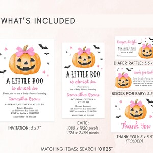 Girl  A Little Boo Invitation Bundle