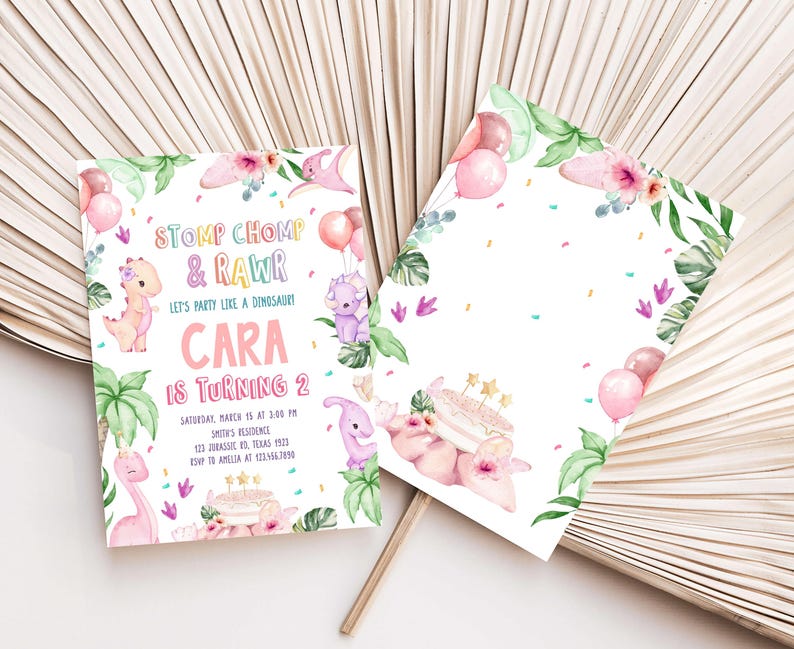 Dinosaur Invite