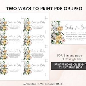 two ways to print a baby shower book