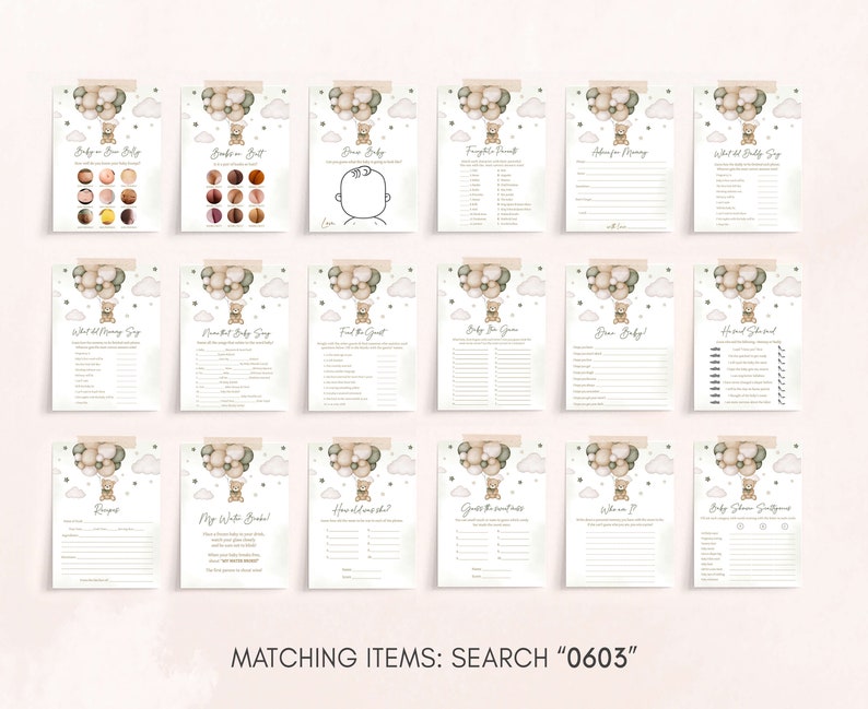 a set of matching items for a wedding