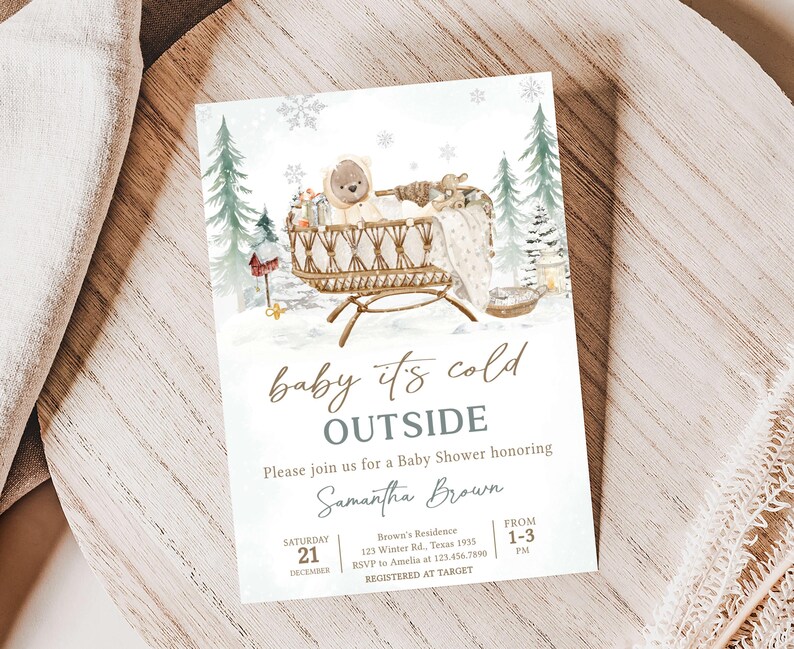 Baby It's Cold Outside Invitation
