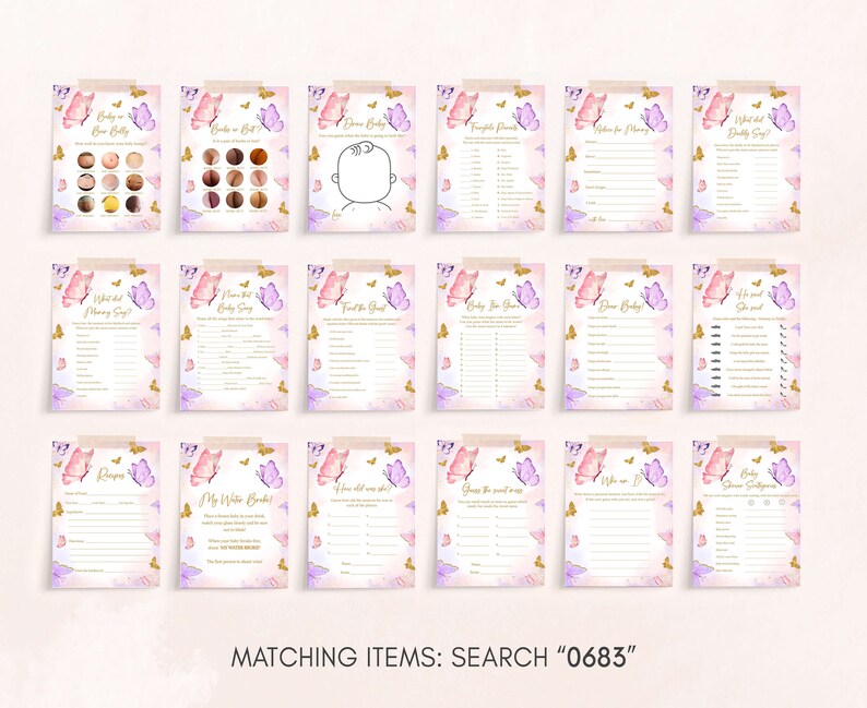 a set of matching items for a match