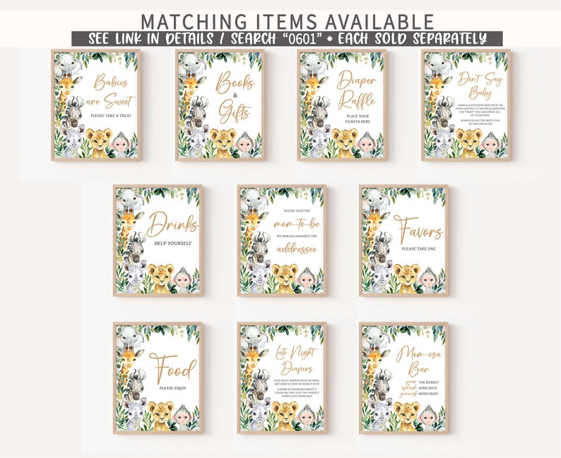 Editable A Little Wild One Baby Shower Due Date Calendar, Jungle Safari Baby Shower Calendar, Greenery Safari Animals Baby Shower Game, 0601 image 3