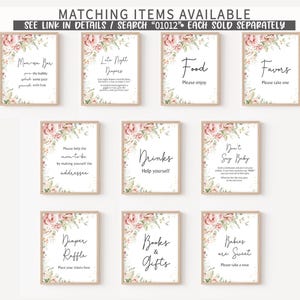 a set of nine matching items for a wedding