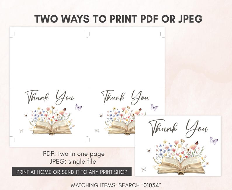 Chapter Baby Shower Thank you Card