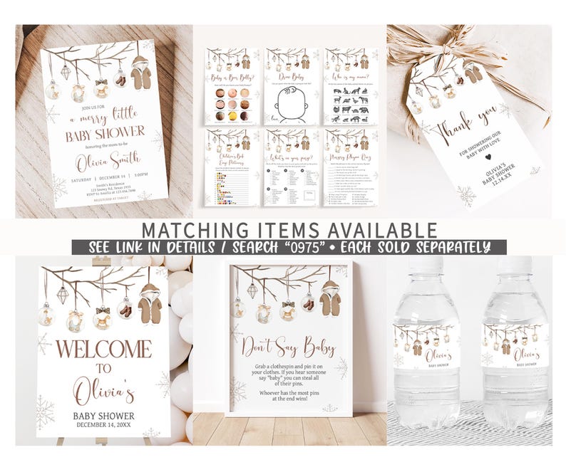 A Merry Little Baby Printable Templates
