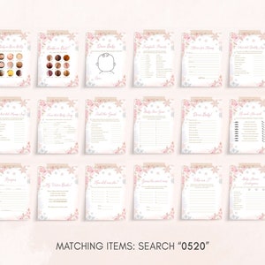Editable Pink Snowflake Baby Shower Games Bundle, Pink A Little Snowflake Baby Shower Game Pack, Girl Winter Baby Shower Games Set, 0520 image 3