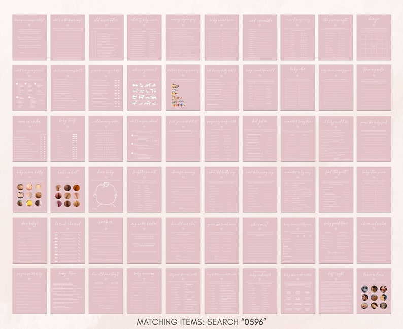 a pink poster with a bunch of buttons on it