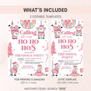 Funny Christmas Invitation Set