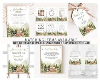 Jollyboom Woodland Animals Baby Shower Gift Tags, Pack Of...