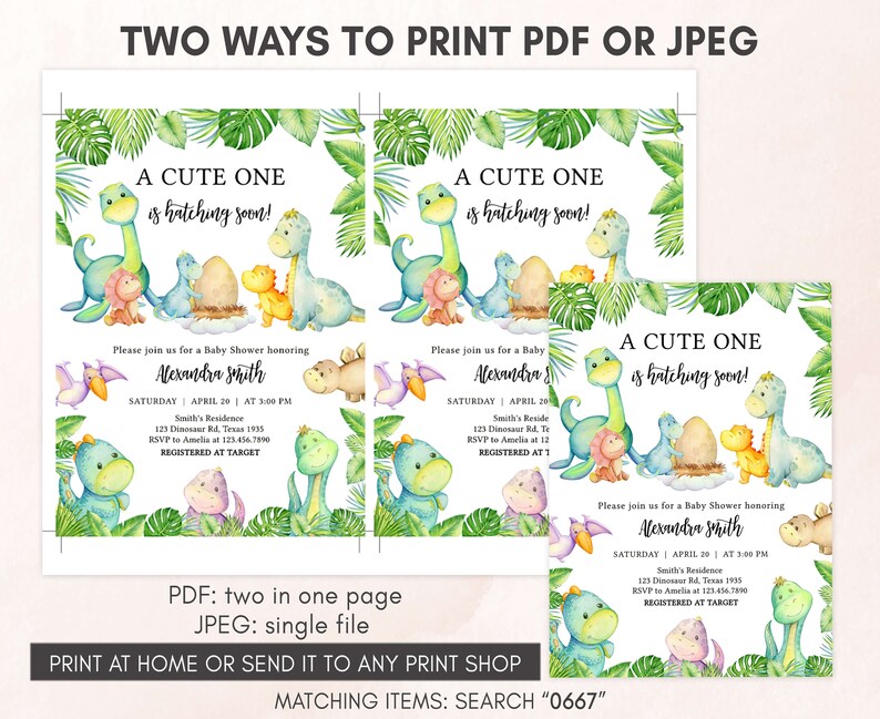 two ways to print for a one - of - a - kind birthday party