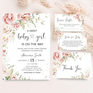 a wedding suite with a floral theme