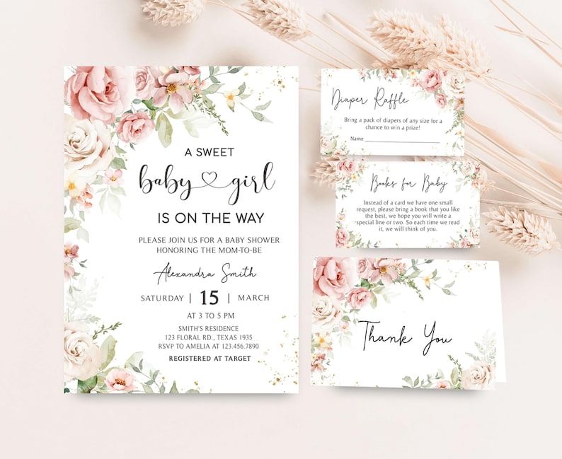 a wedding suite with a floral theme