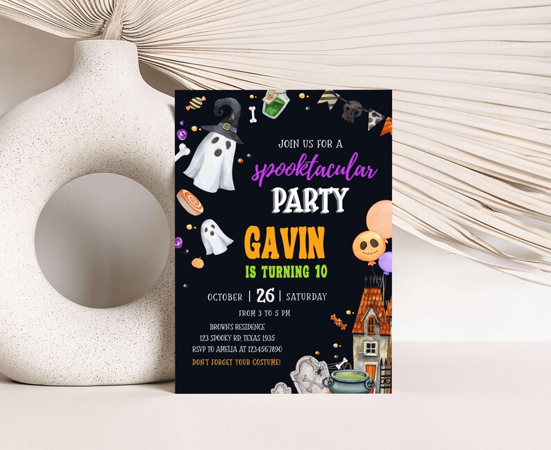 Spooktacular Halloween Invitation