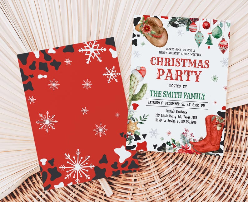 Cowboy Christmas Invite