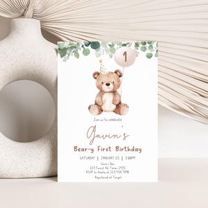 Teddy Bear Birthday Invitation