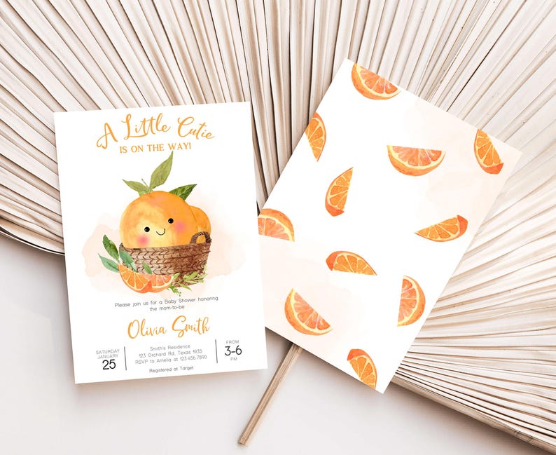 Cutie Baby Shower Invite