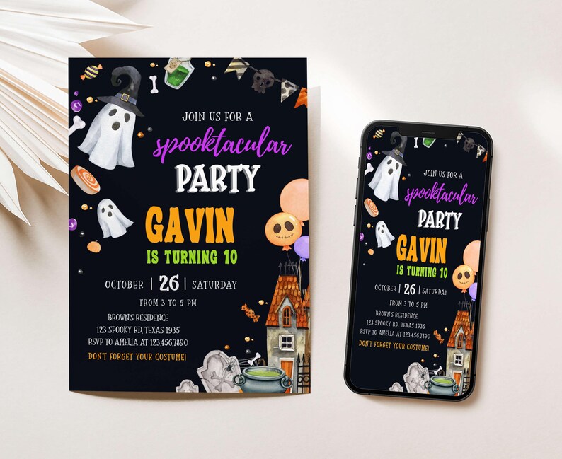 Spooktacular Halloween Invites