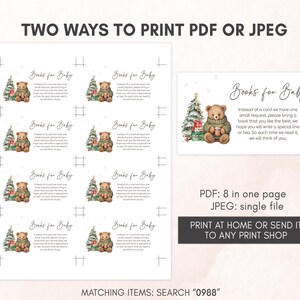 two ways to print a christmas card