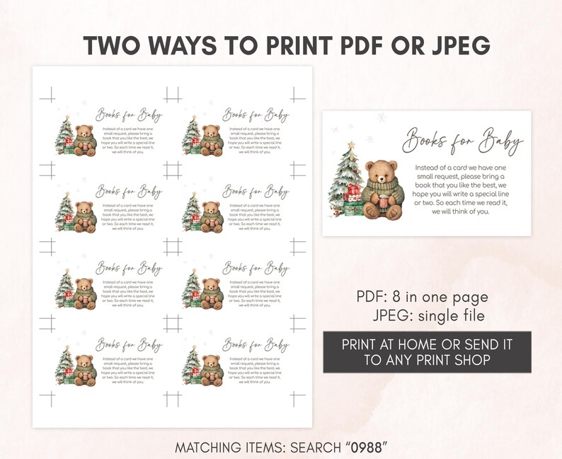 two ways to print a christmas card