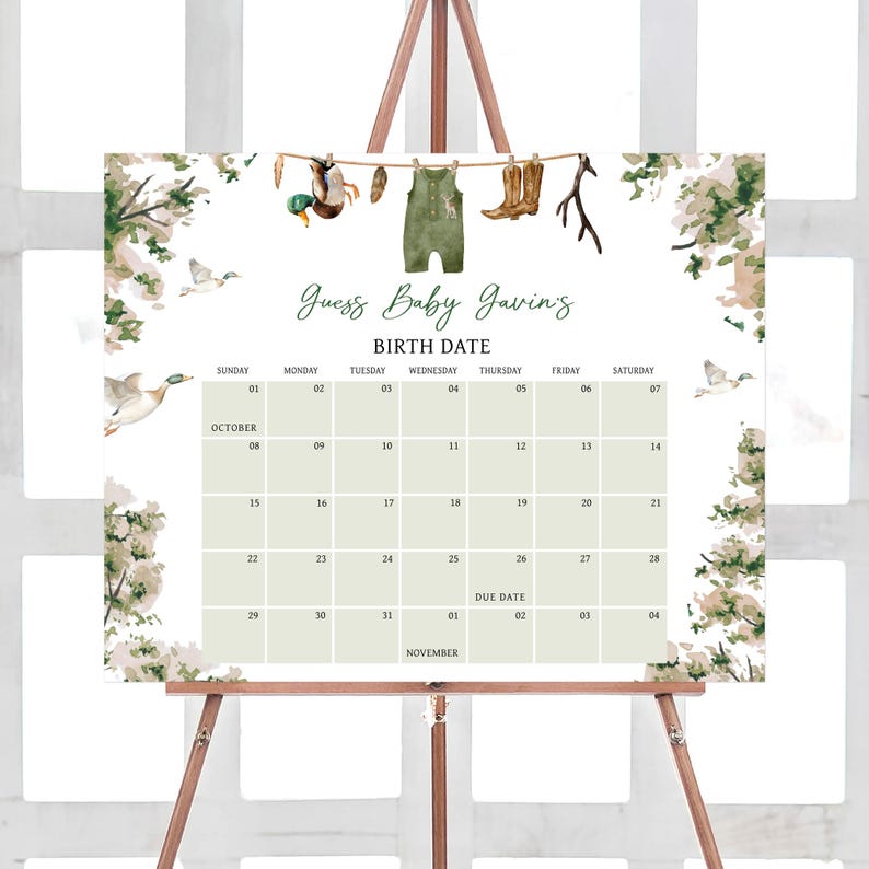 Duck Hunting Calendar