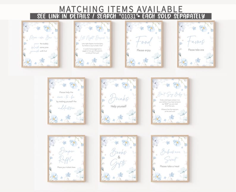 Blue Baby in Bloom Signs