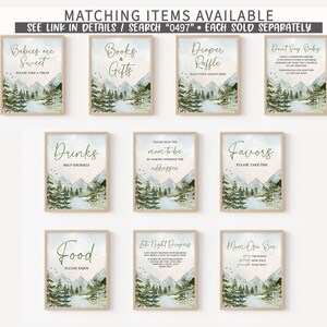 Editable Oh Boy Let the Adventure Begin Baby Shower Favor Tags, Woodland Mountain Baby Shower Gift Tag, Adventure Shower Thank You Tag, 0497 image 6