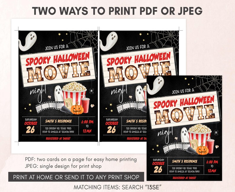 Spooky Halloween Invitation Template