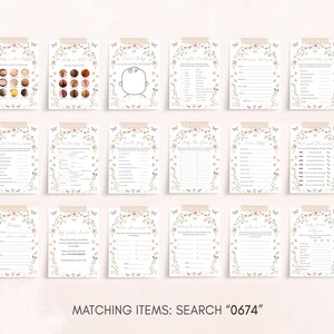 a set of matching items for a wedding