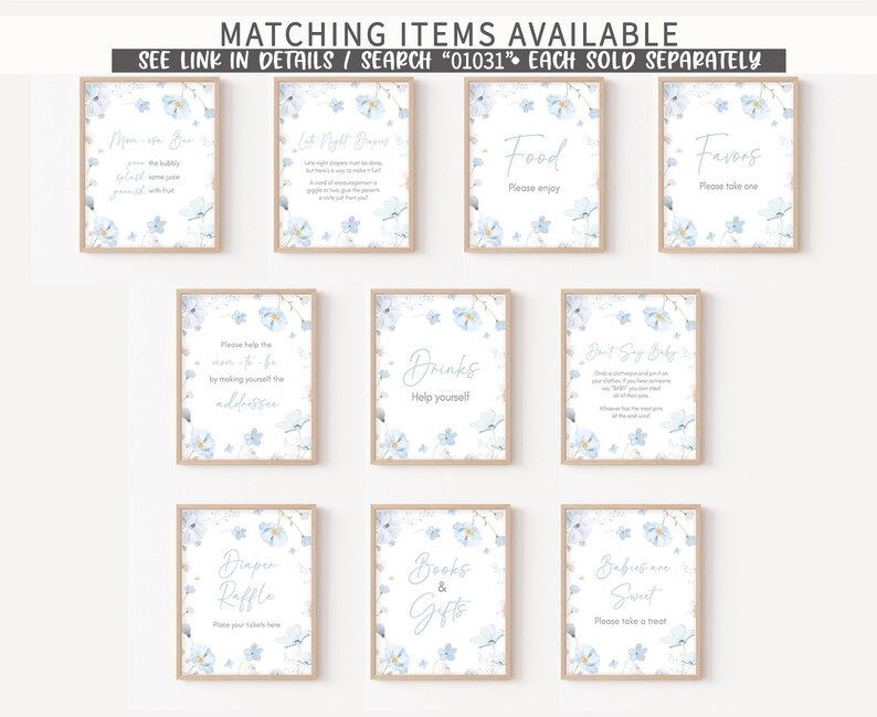 Blue Baby in Bloom Signs