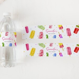 Popsicle Water Labels