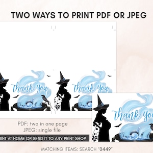 Bewerkbaar A Baby is Brewing Halloween babyshower uitnodigingsbundel, jongen Halloween babyshower uitnodigingsset, heks babyshower uitnodigingspakket 0449 afbeelding 7